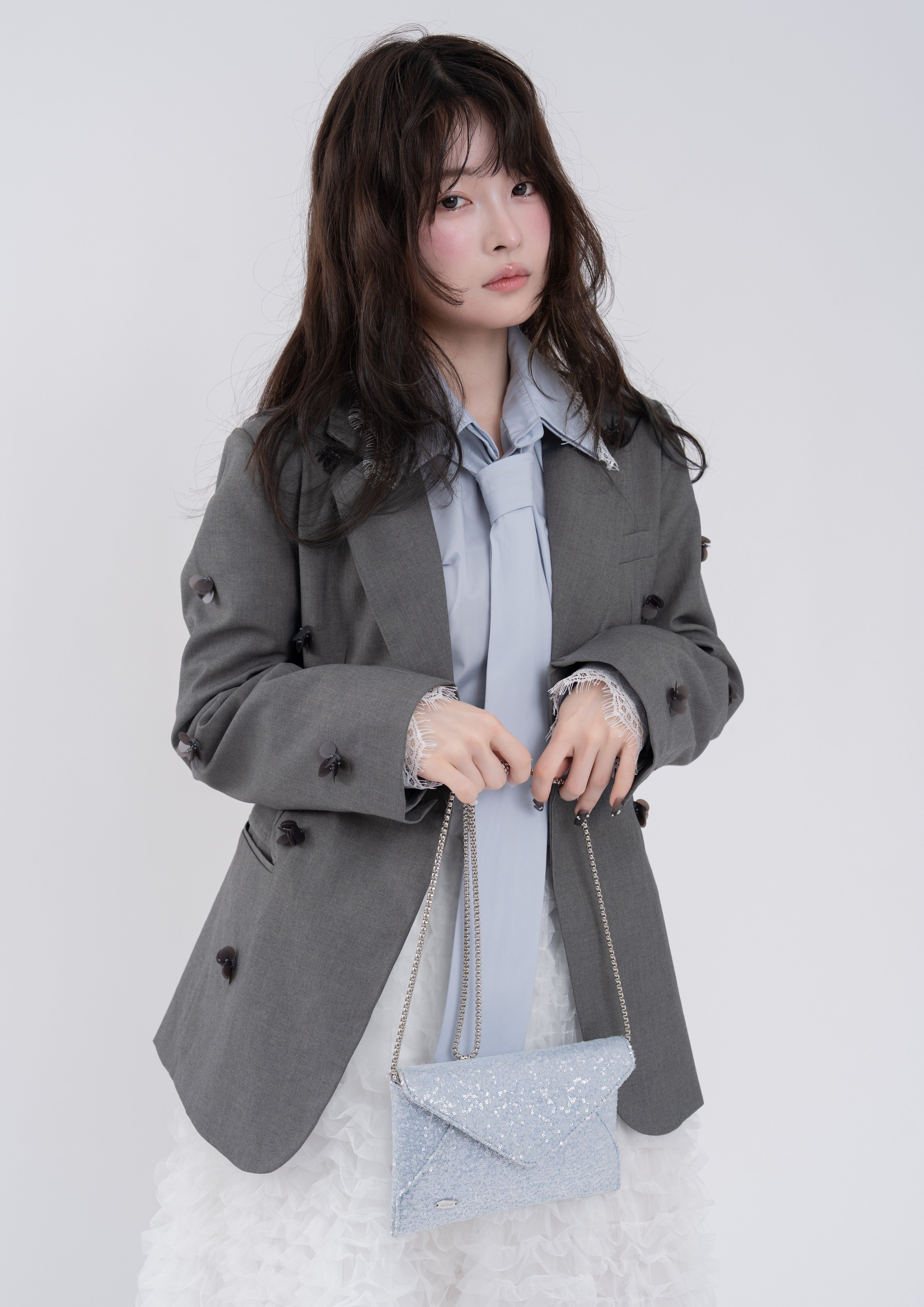 2wayスパンコールレターミニバッグ