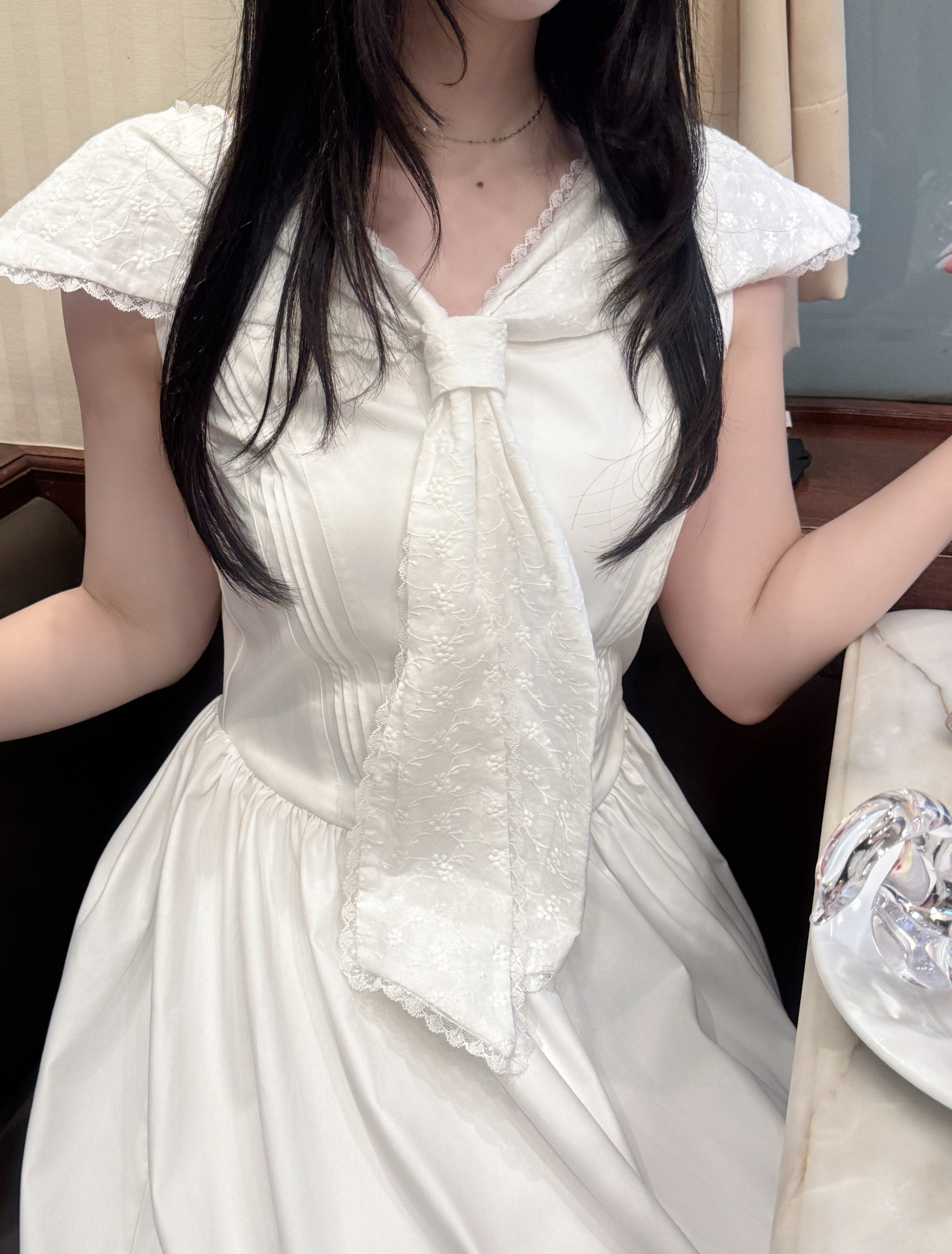 【予約】セーラーカラーシャツワンピース