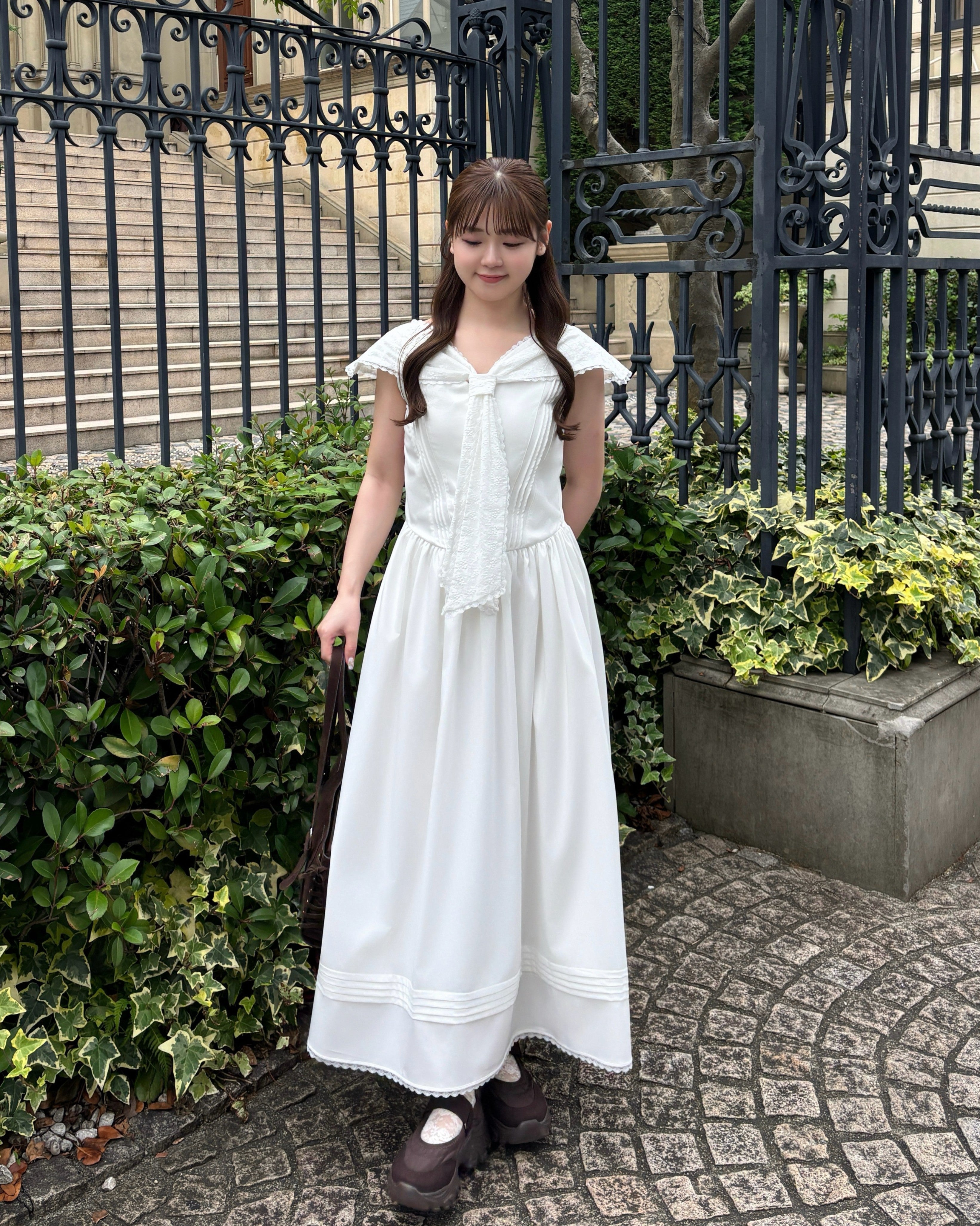 【予約】セーラーカラーシャツワンピース