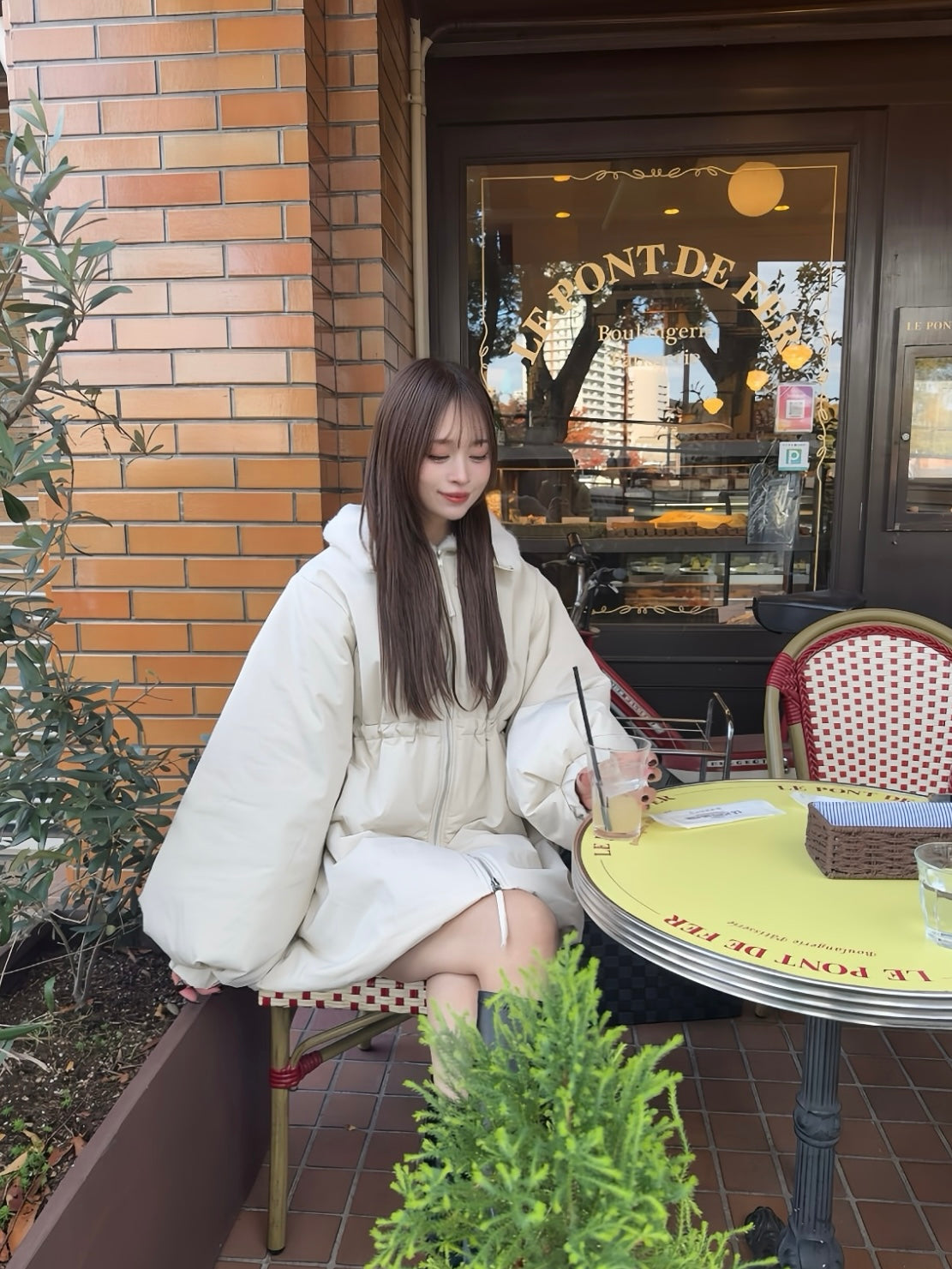 3wayドロスト中綿ダウンコート