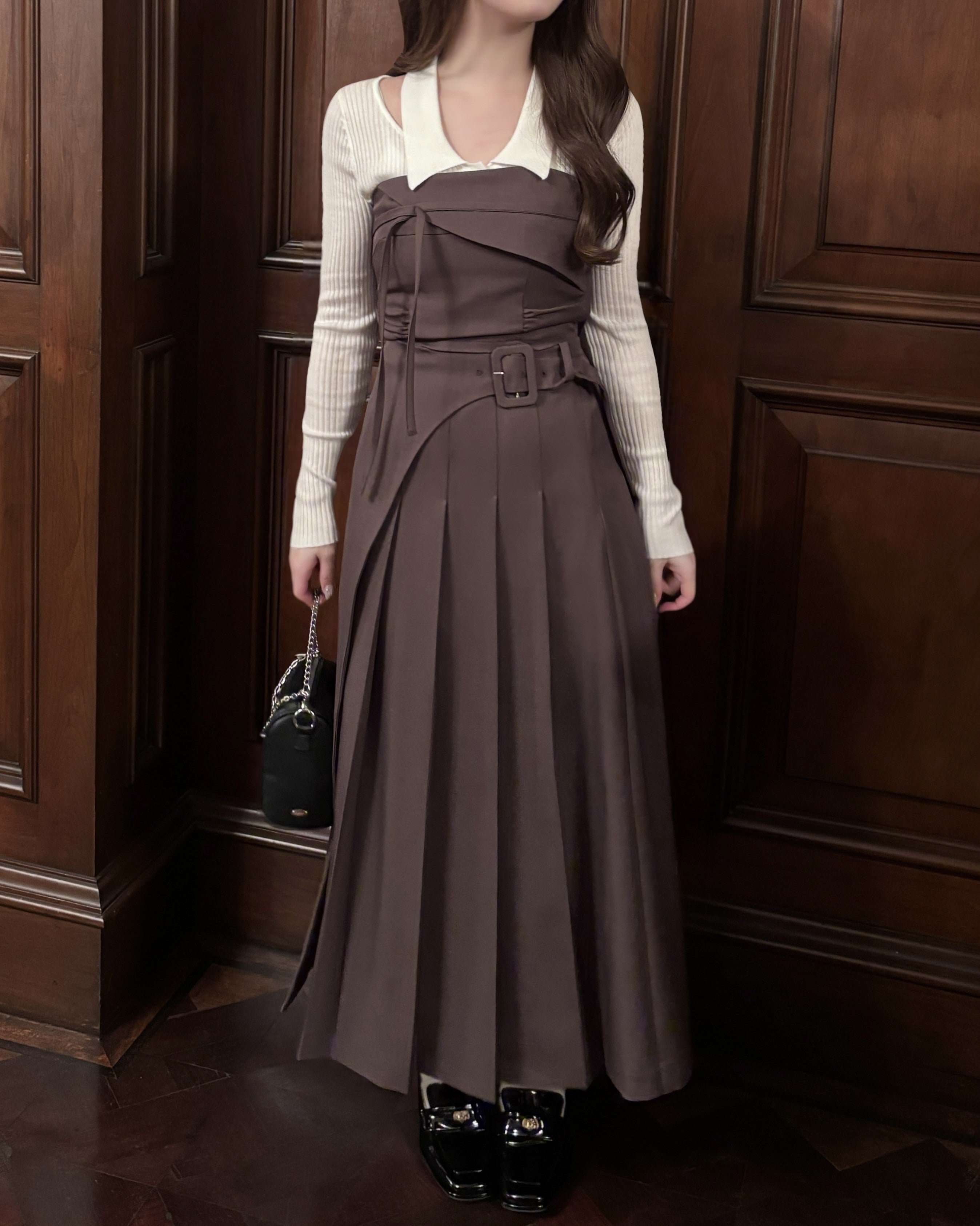 ビスチェプリーツスカートセットアップ