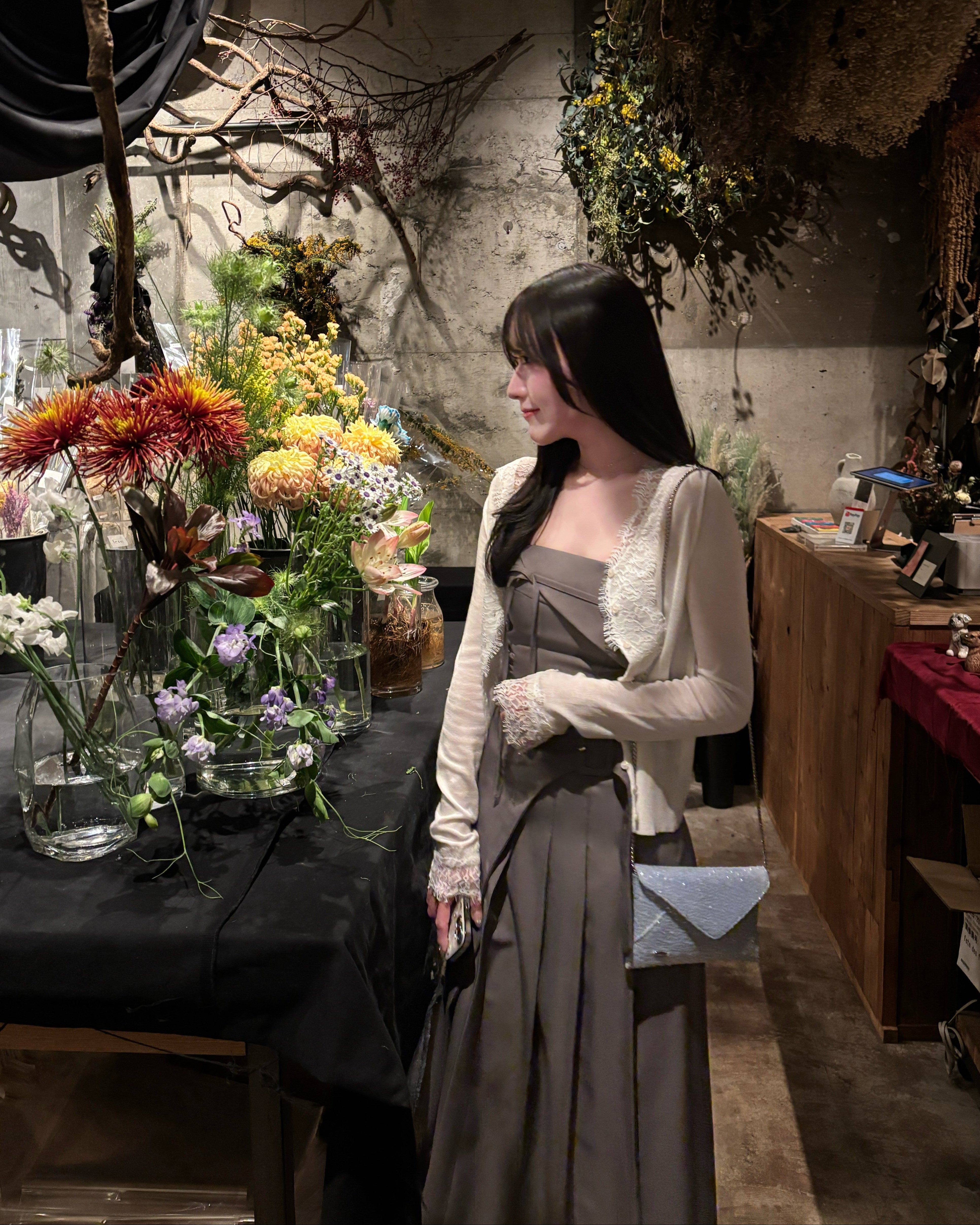 ビスチェプリーツスカートセットアップ