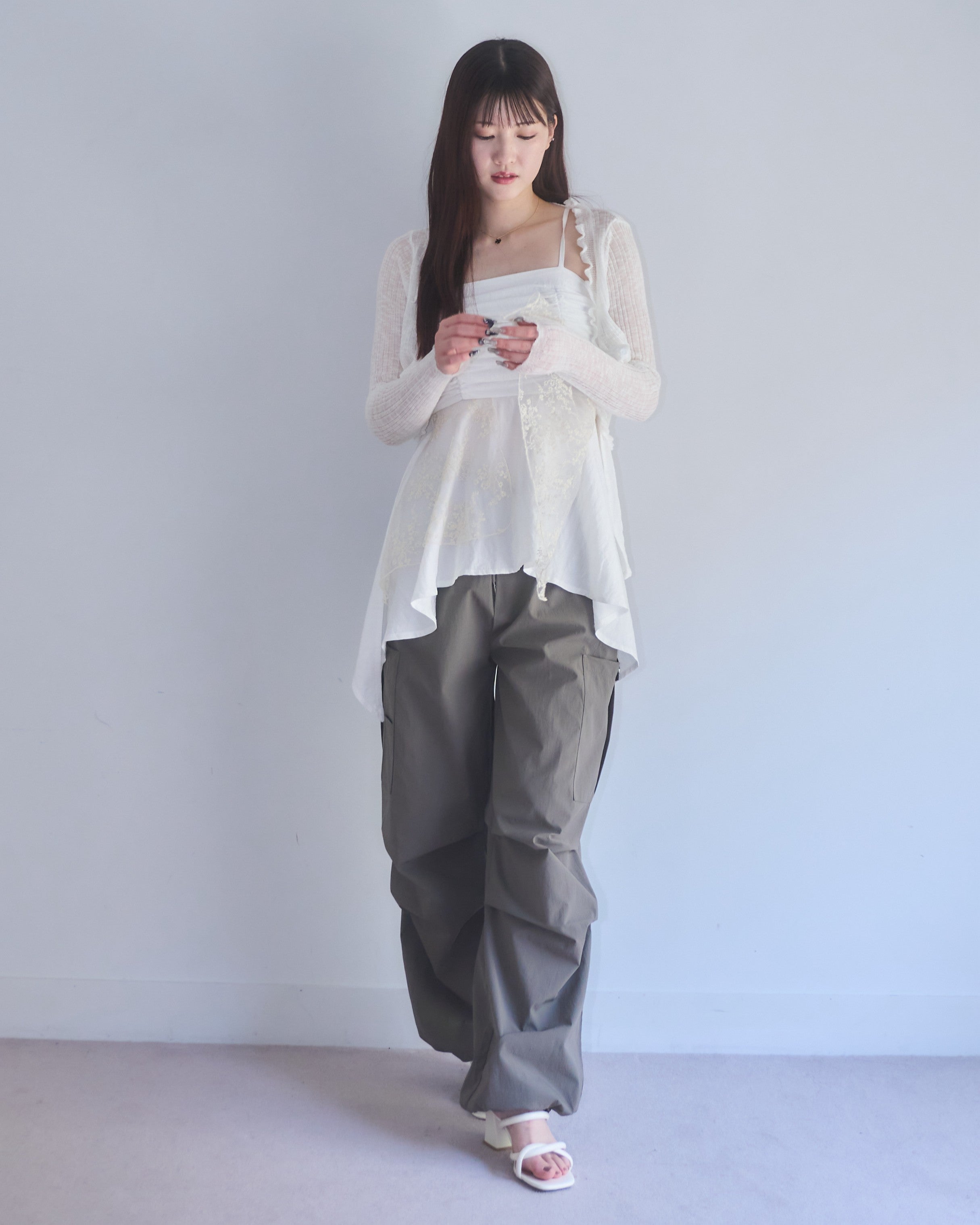 model:162cm/ホワイト
