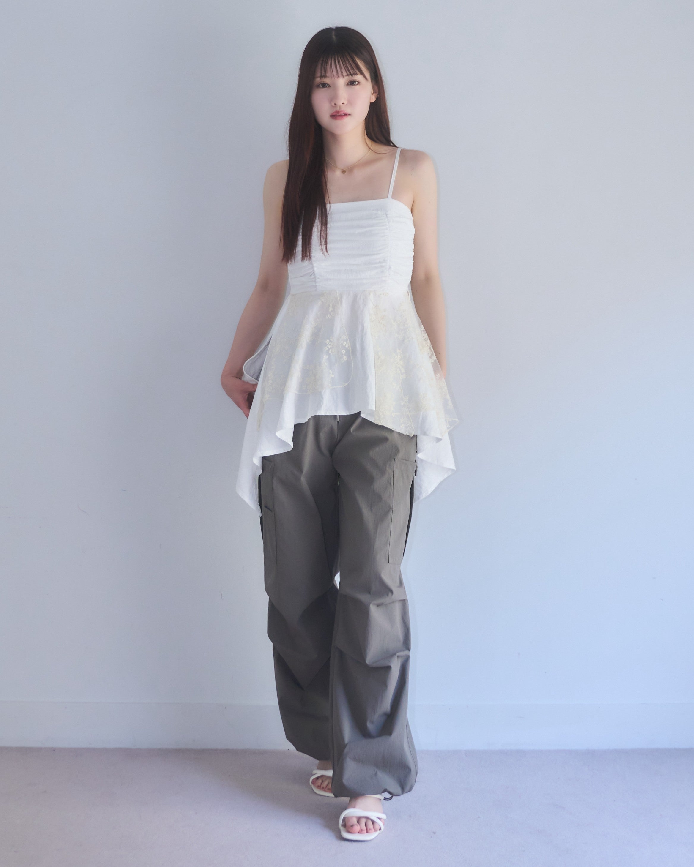 model:162cm/ホワイト