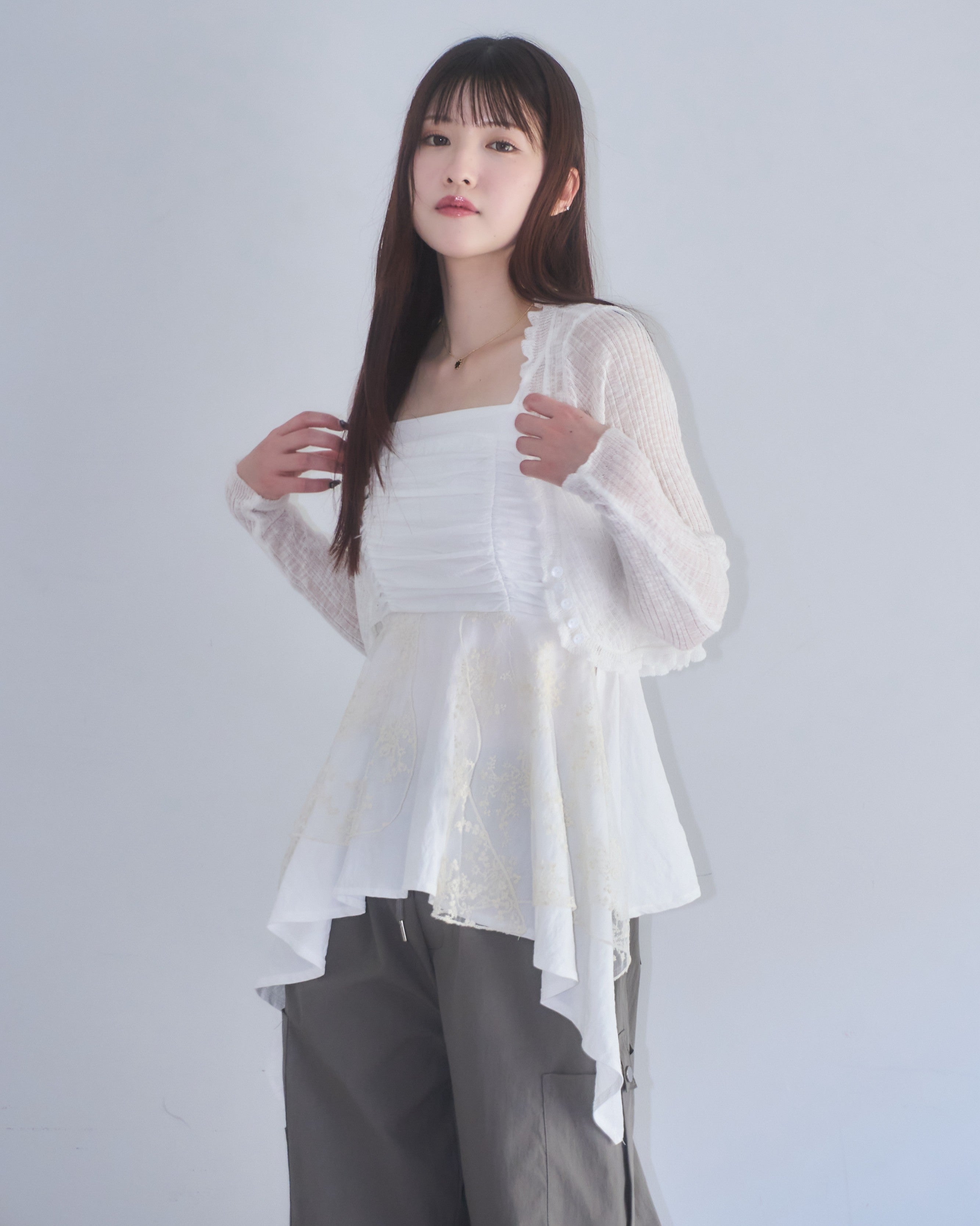 model:162cm/ホワイト