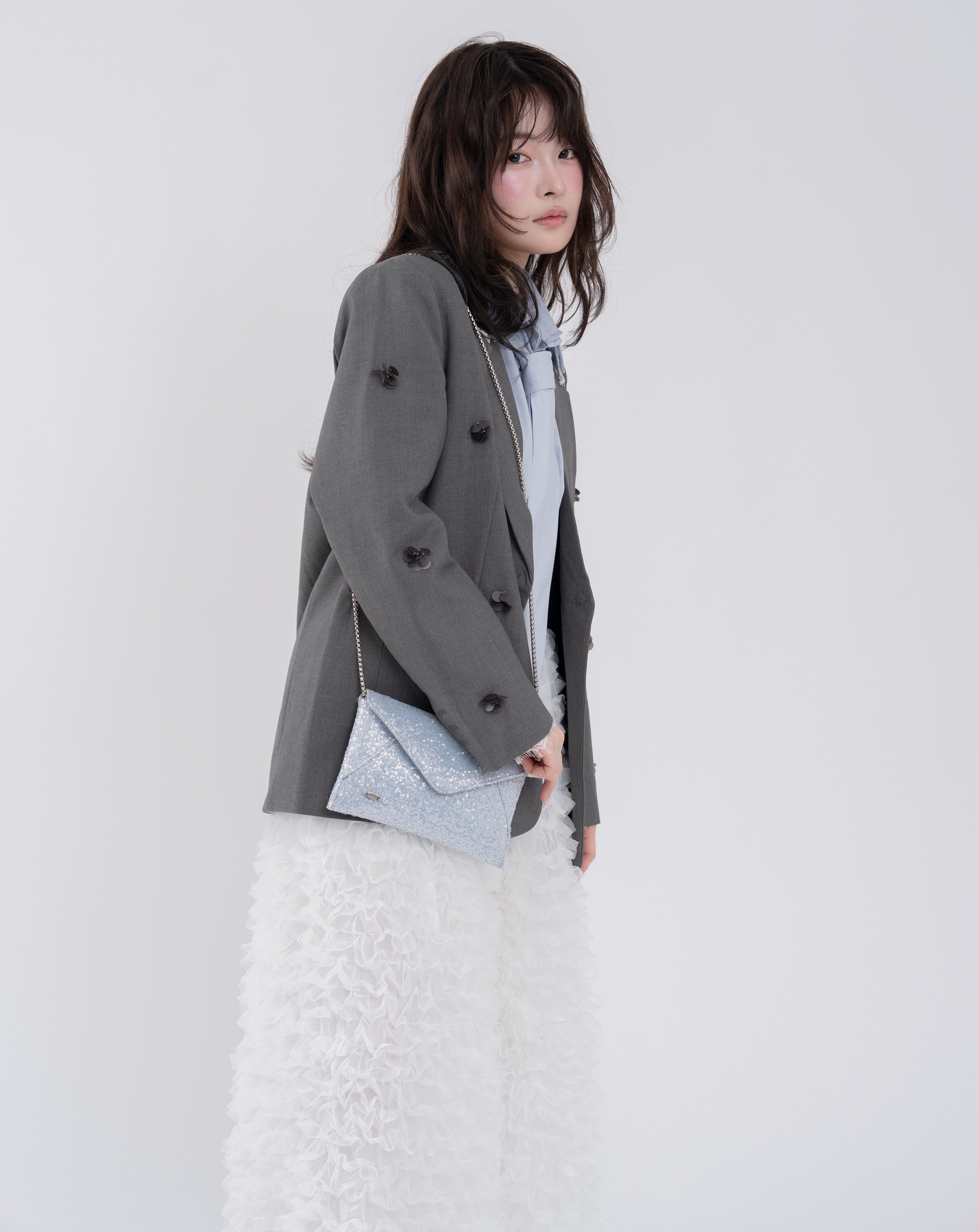 2wayスパンコールレターミニバッグ