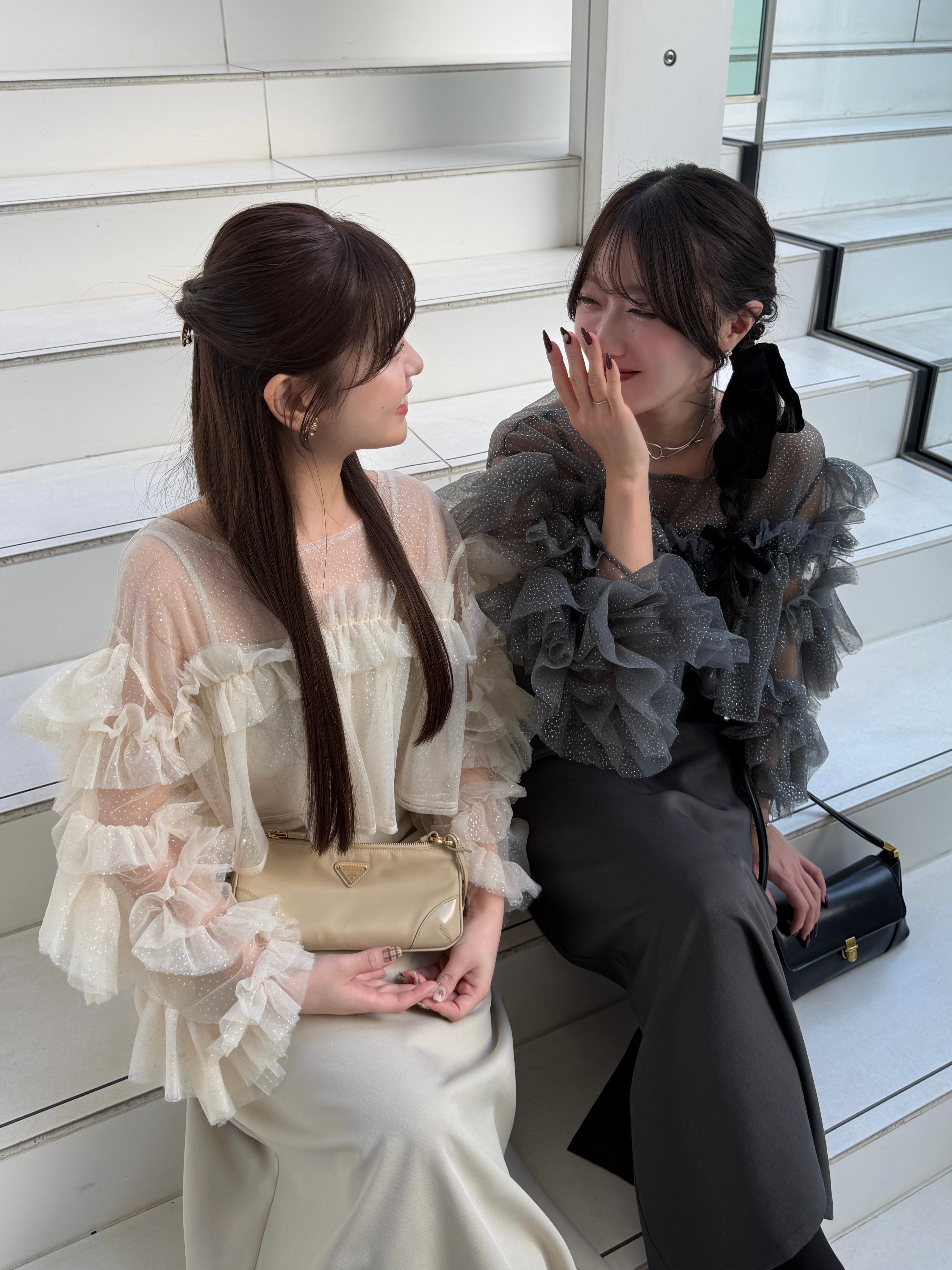 フリルラメチュールオケージョンワンピース