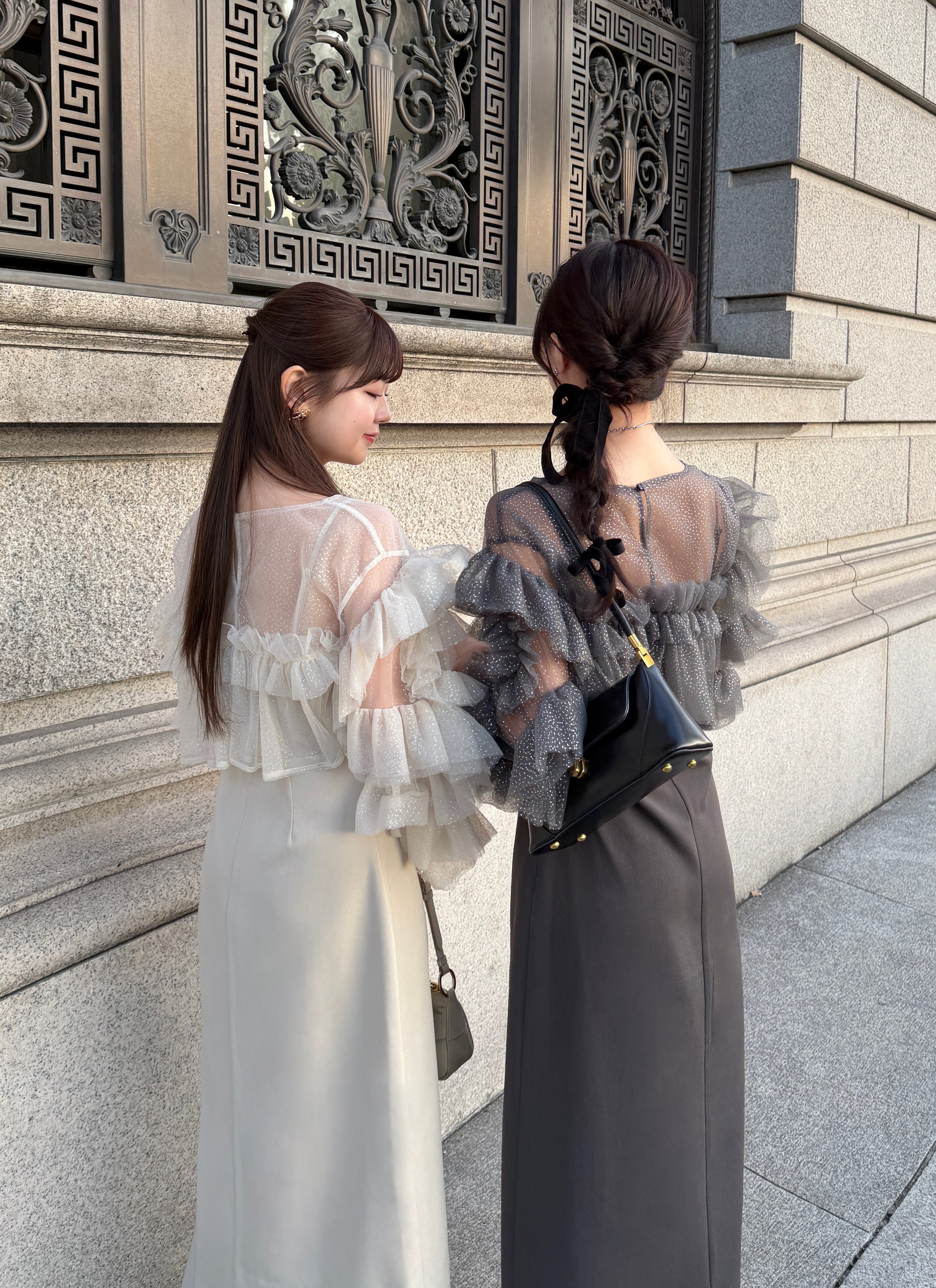 フリルラメチュールオケージョンワンピース