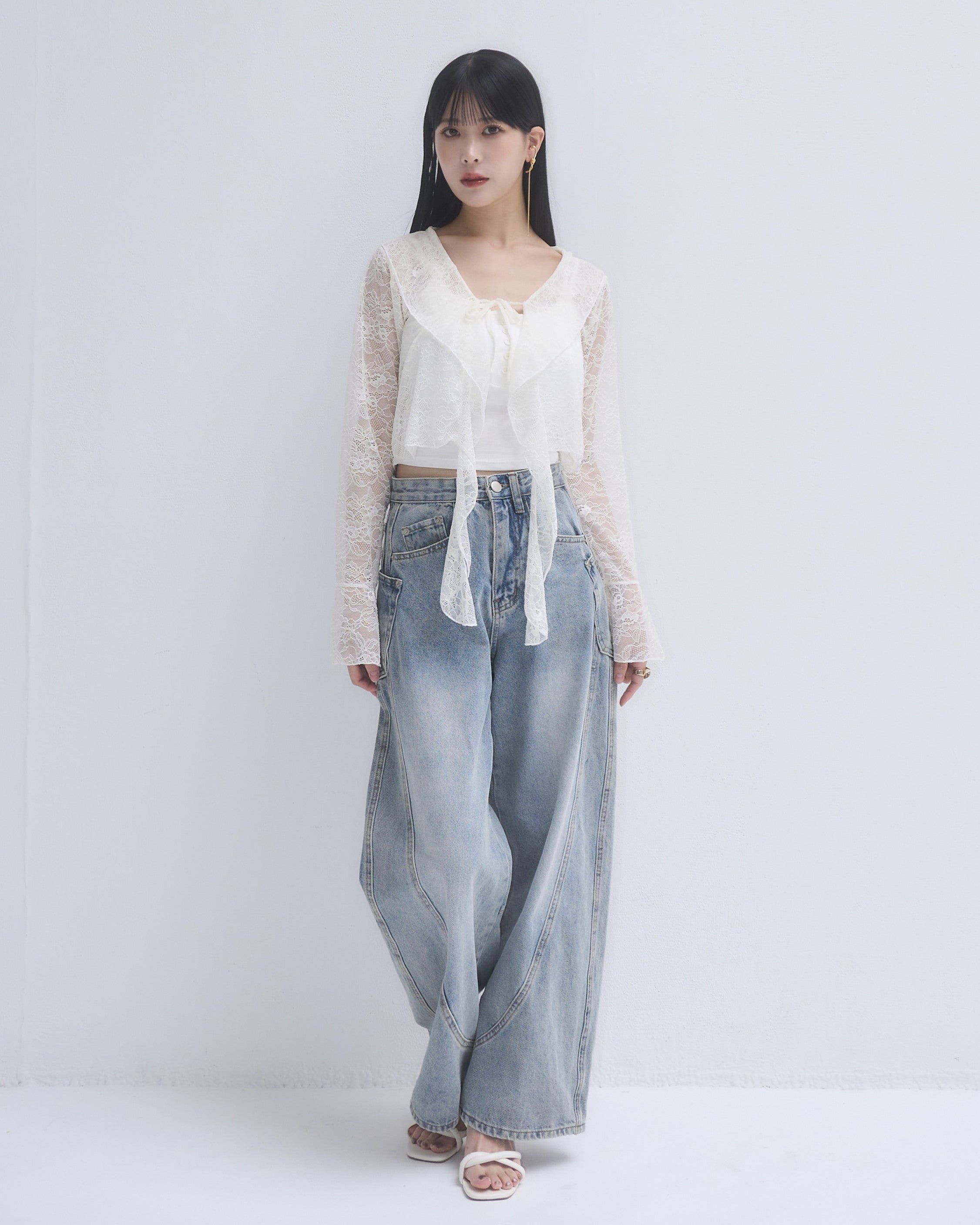 model:164cm/ライトブルーM