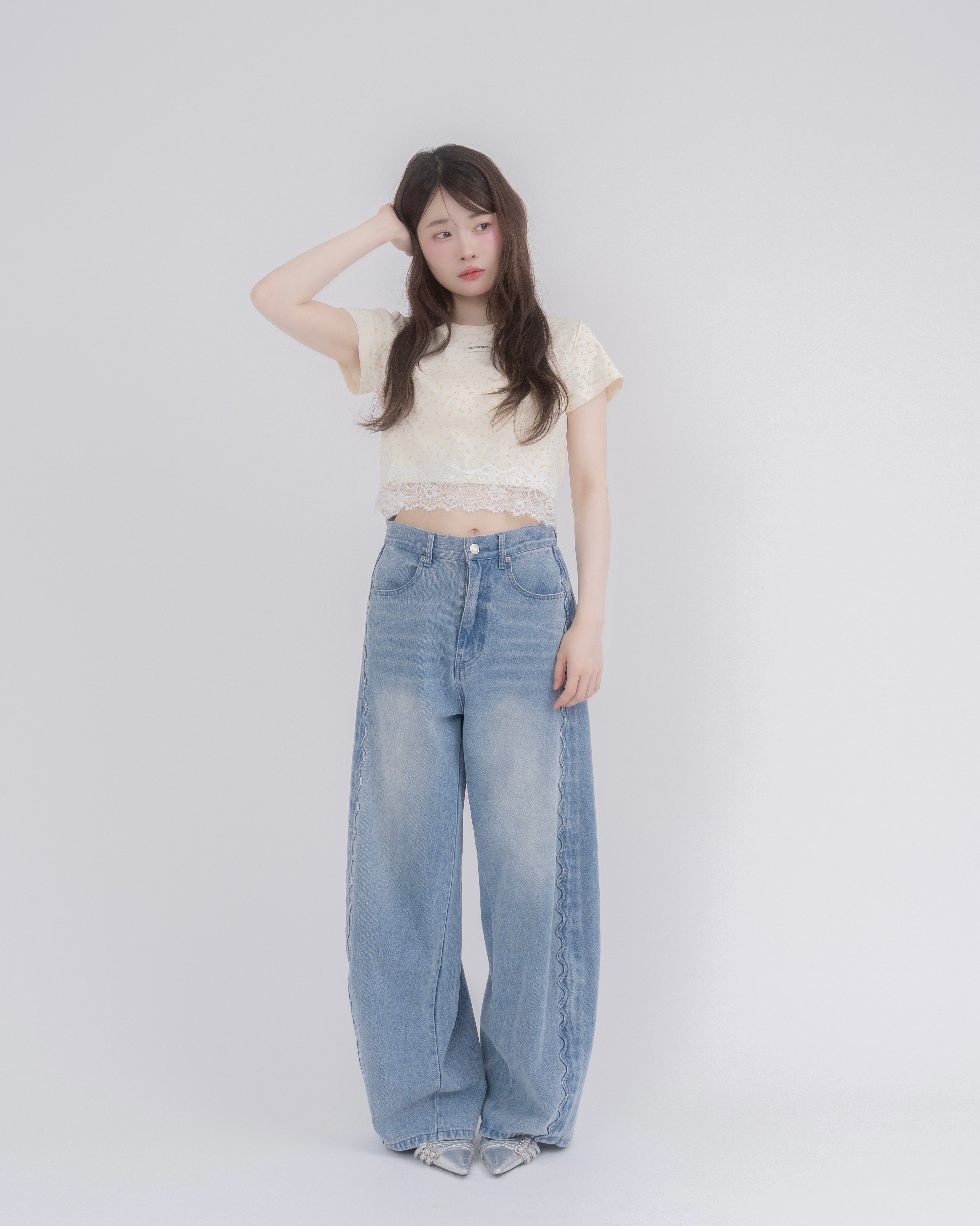 【一部予約】レースヘムＴシャツ
