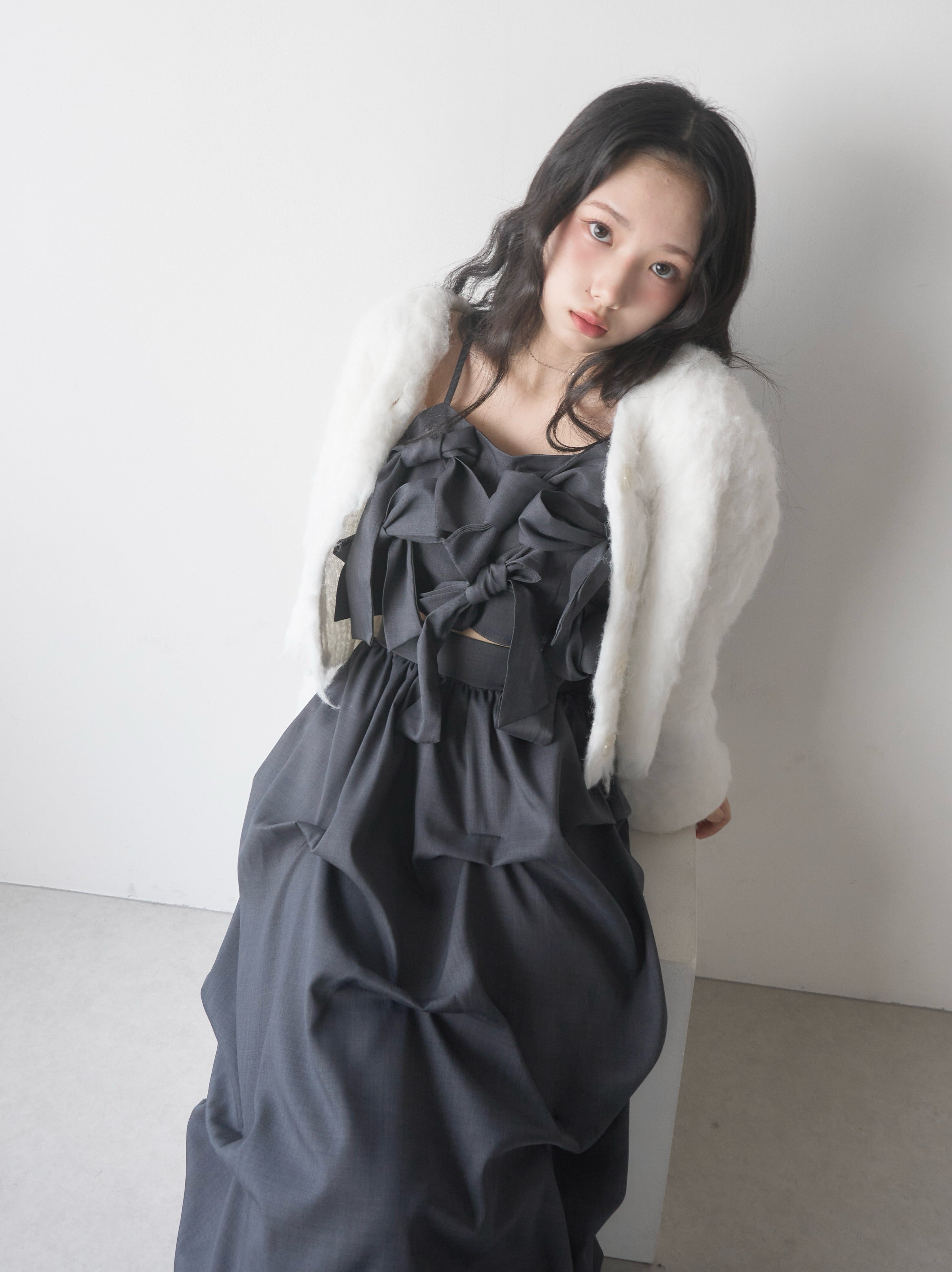 リボンビスチェタックスカートセットアップ｜MELLOWNEON (メロウネオン