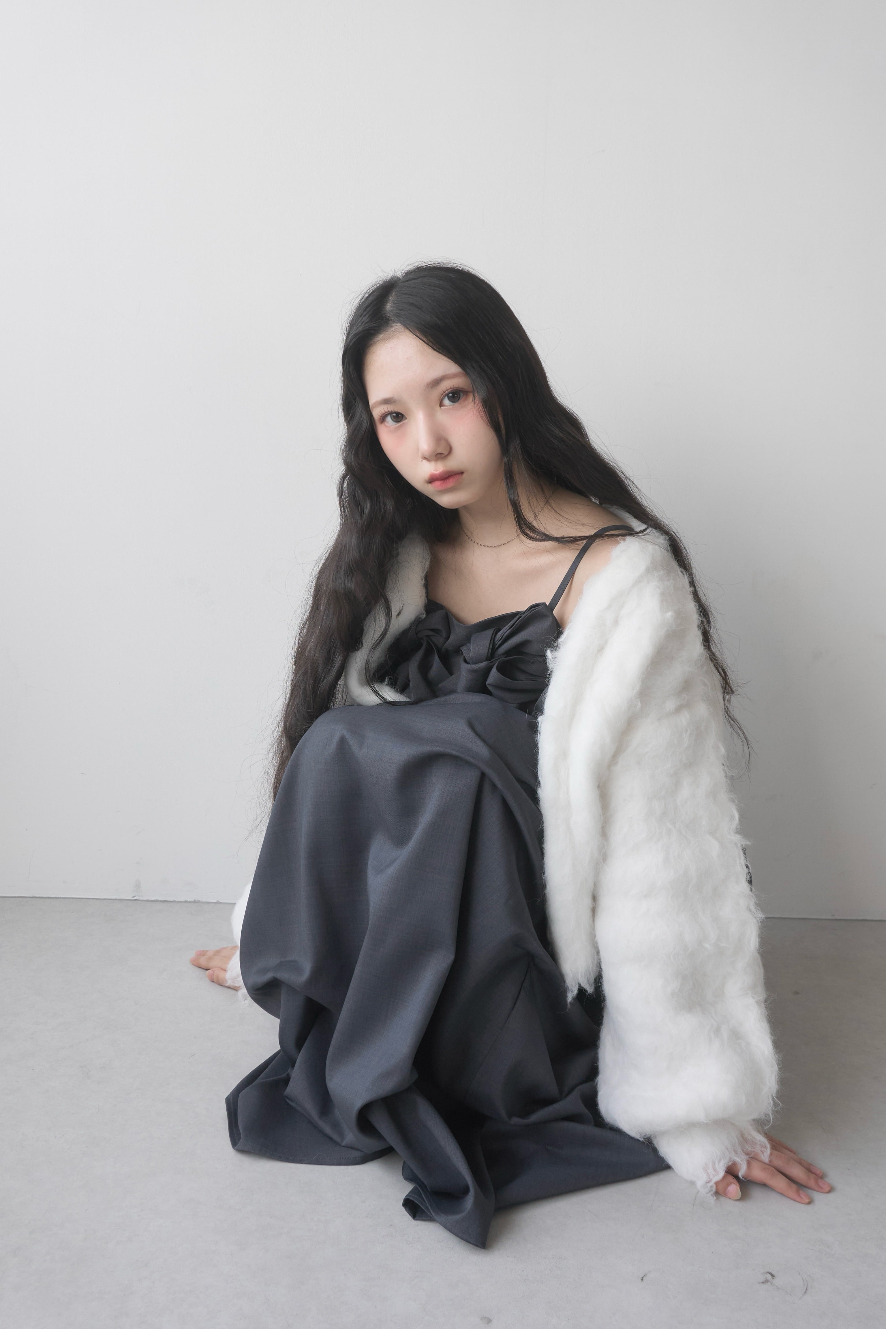 蓬松的针织开衫