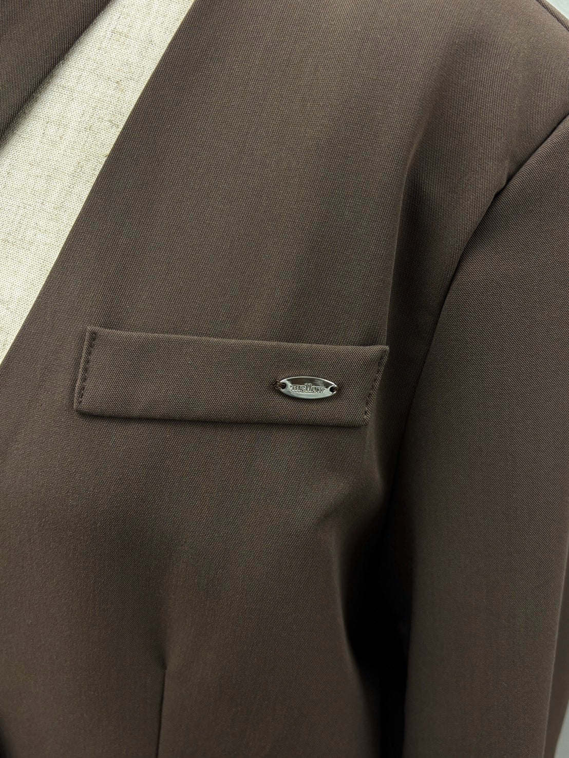 【予約】リボンタイノーカラージャケット