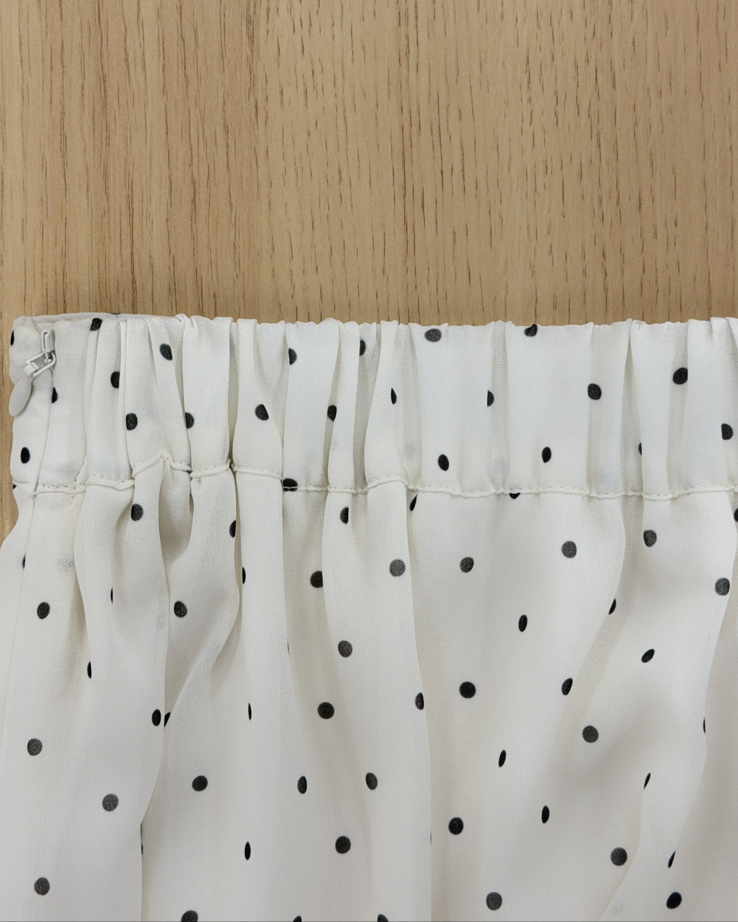 【一部予約】チェック＆ドットシアーフリルスカート