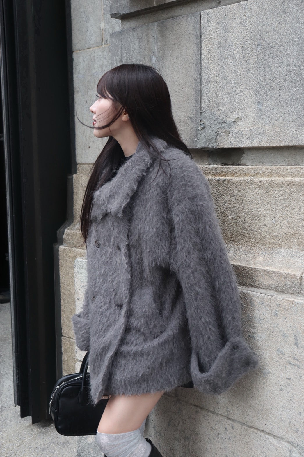 3wayスタンドカラーシャギーコート｜MELLOWNEON (メロウネオン) 公式サイト