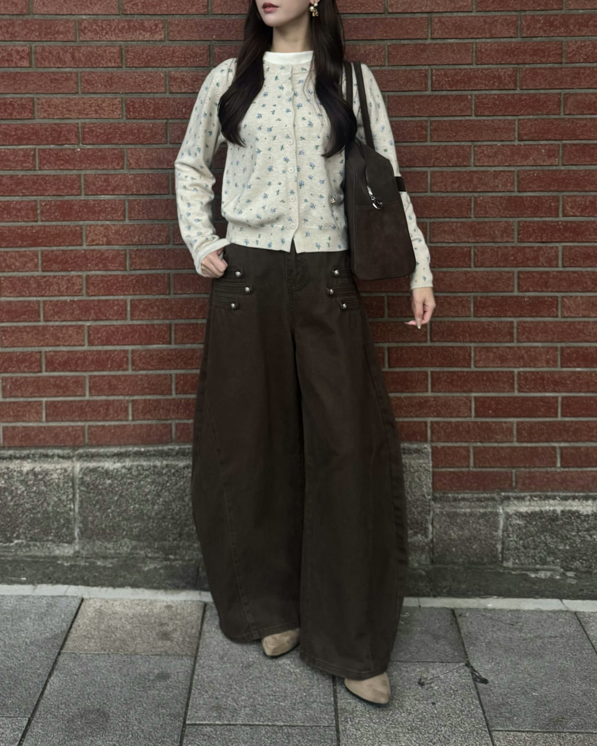 ナポレオンバレルレッグデニムパンツ