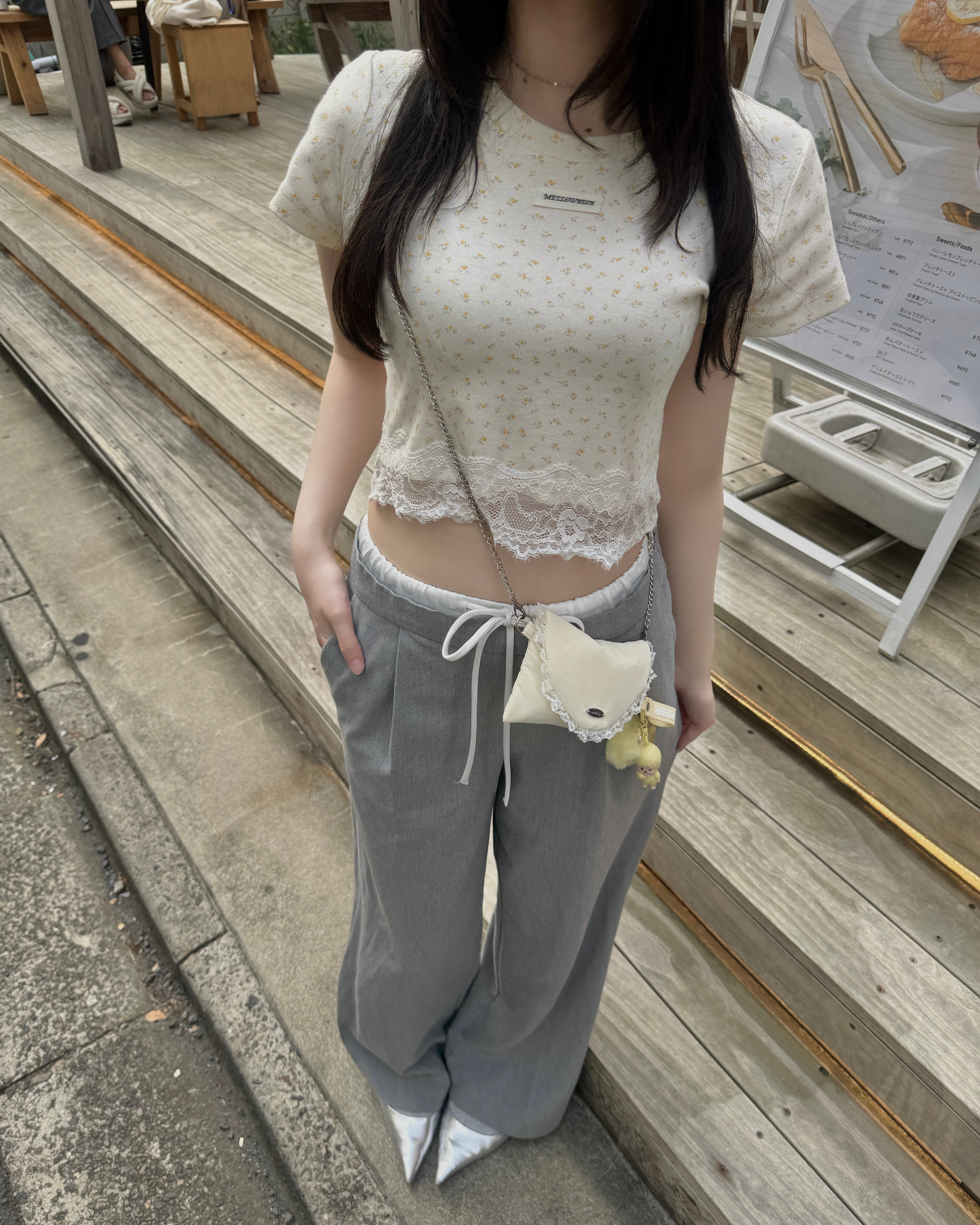 【一部予約】レースヘムＴシャツ