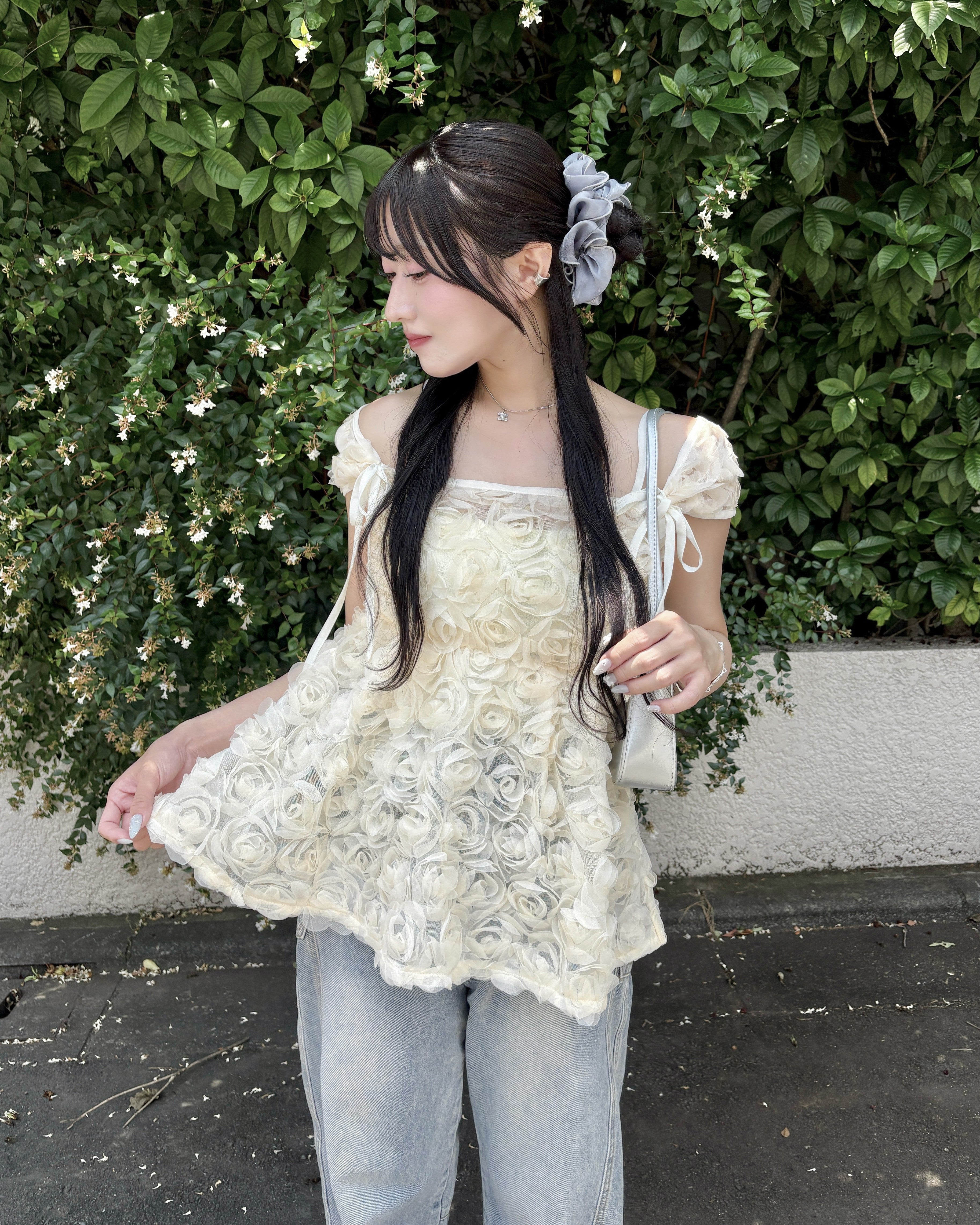 model:157cm/アイボリー