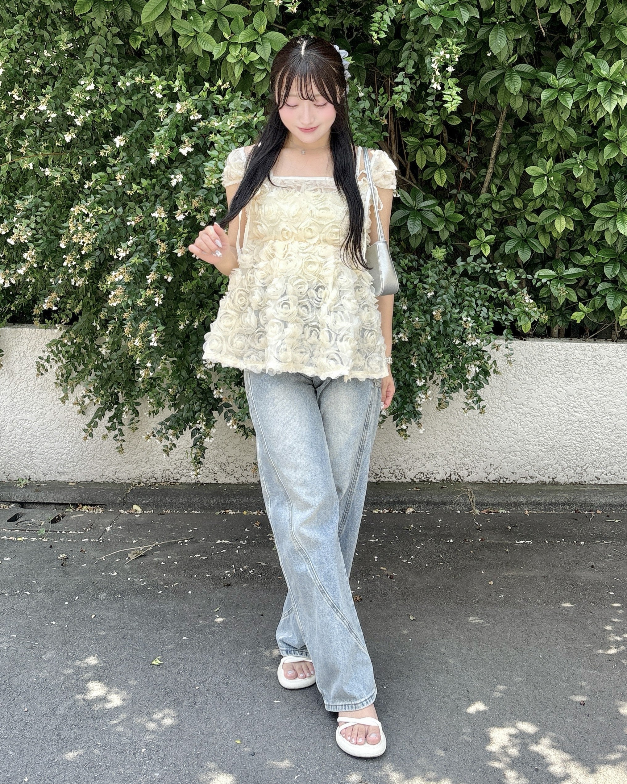 model:157cm/アイボリー