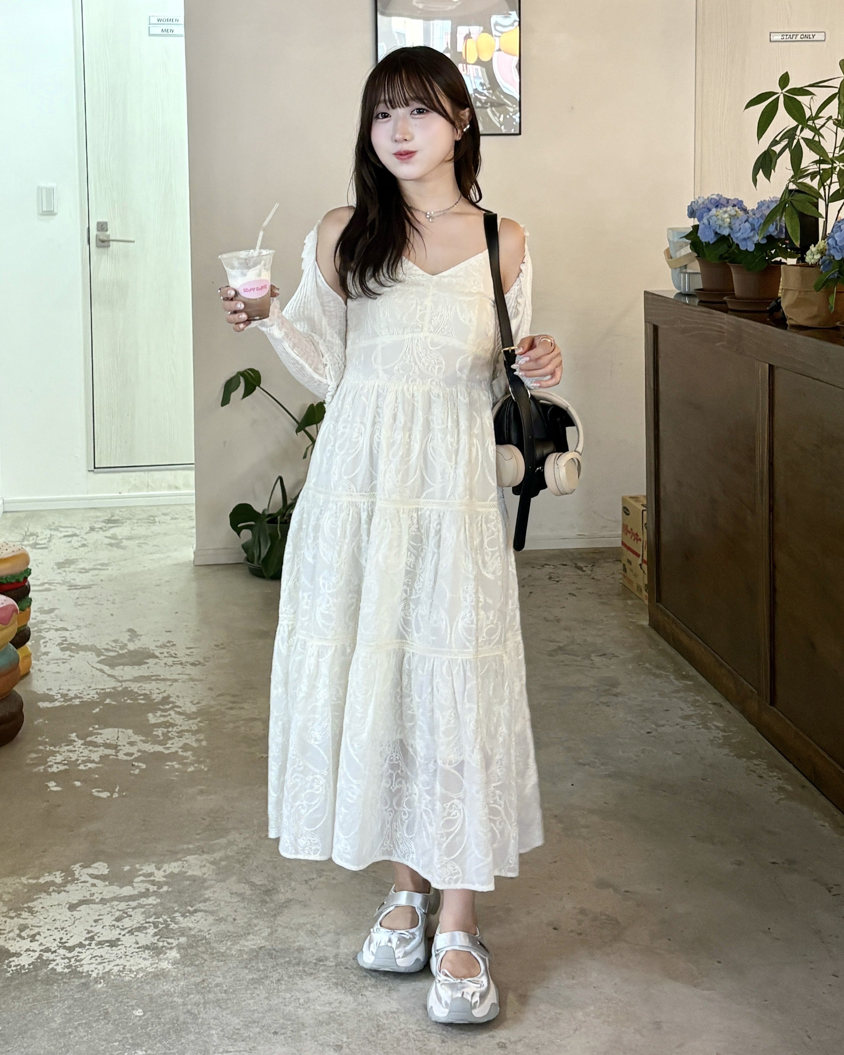 model:157cm/ベージュ
