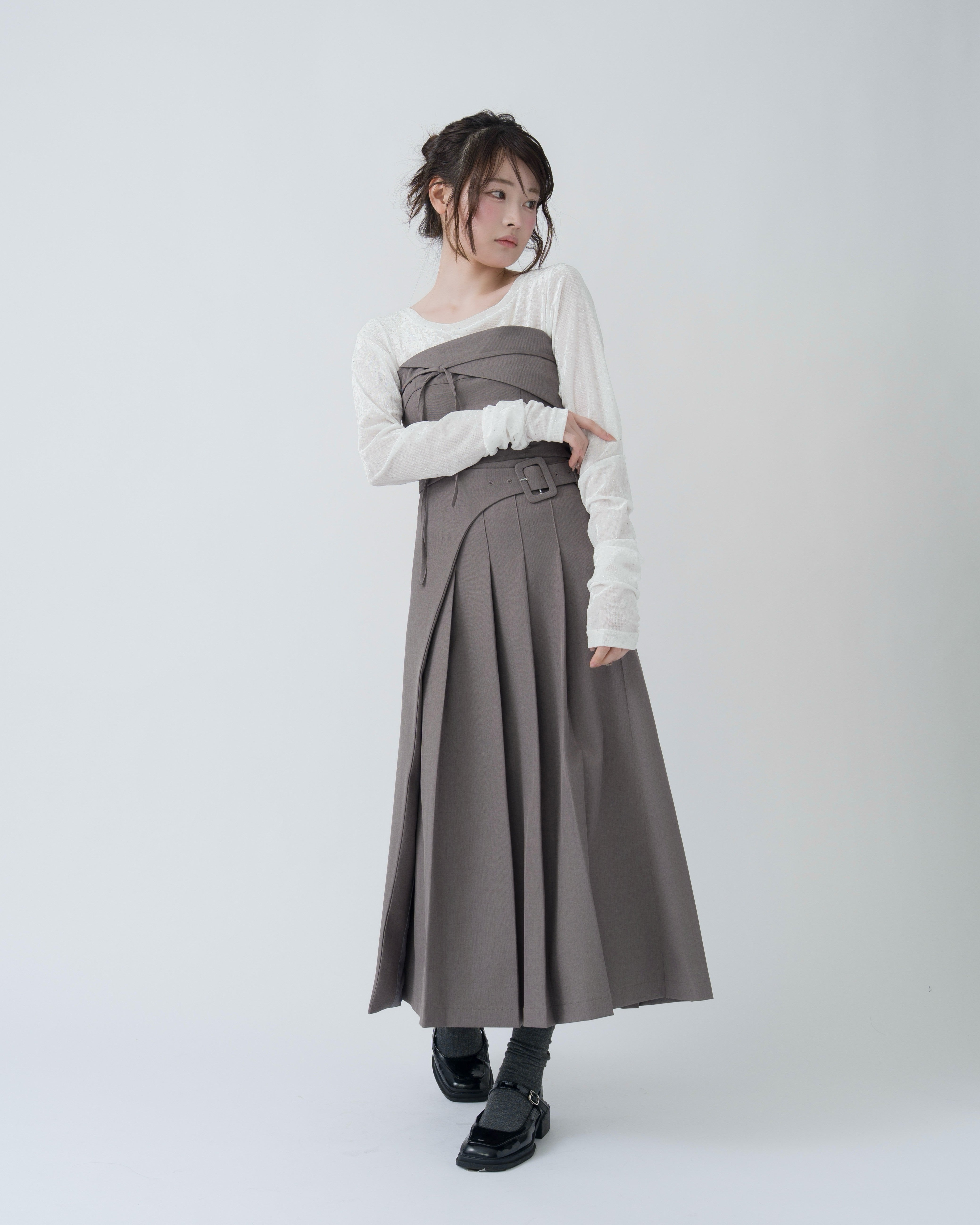 ビスチェプリーツスカートセットアップ