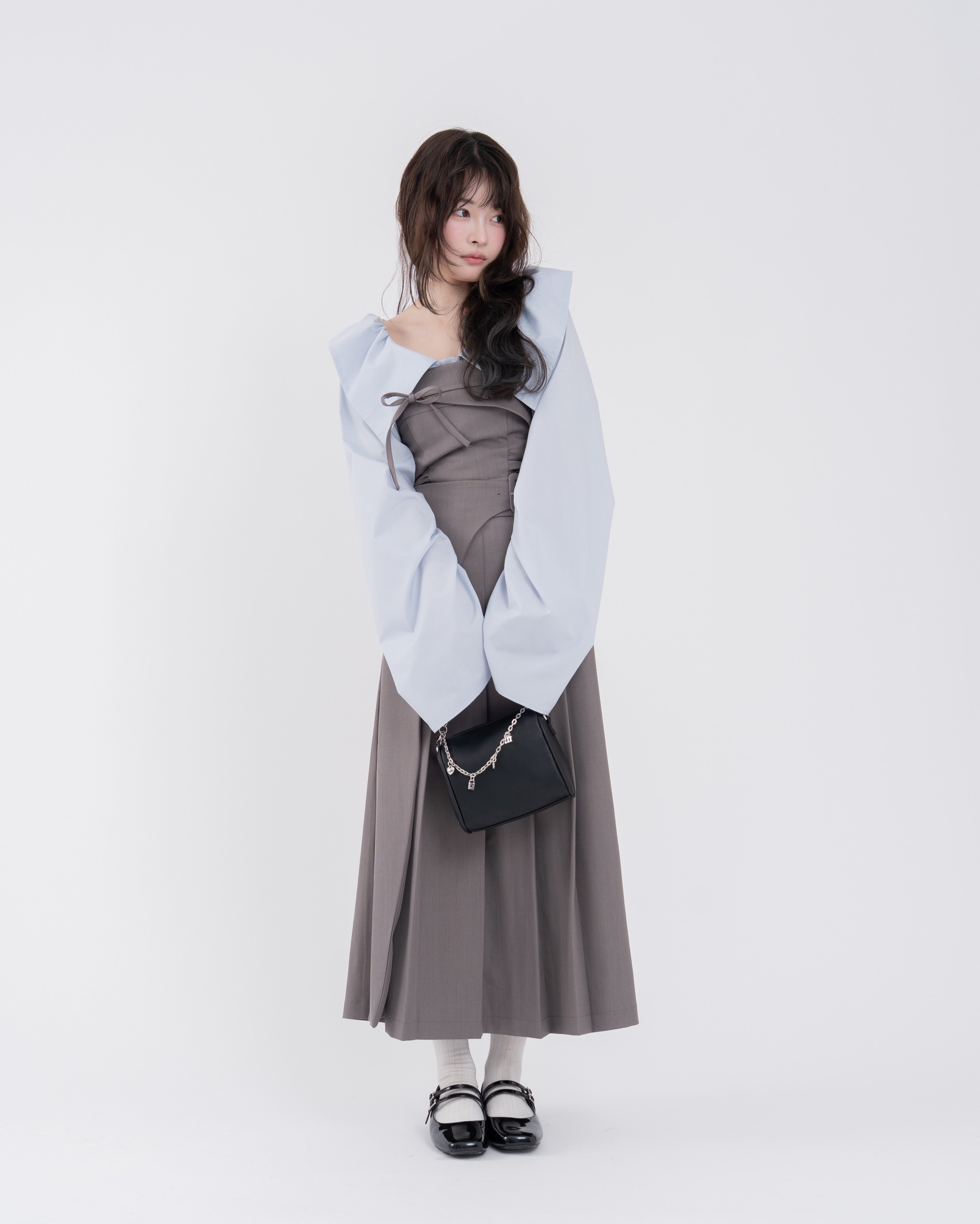 ビスチェプリーツスカートセットアップ