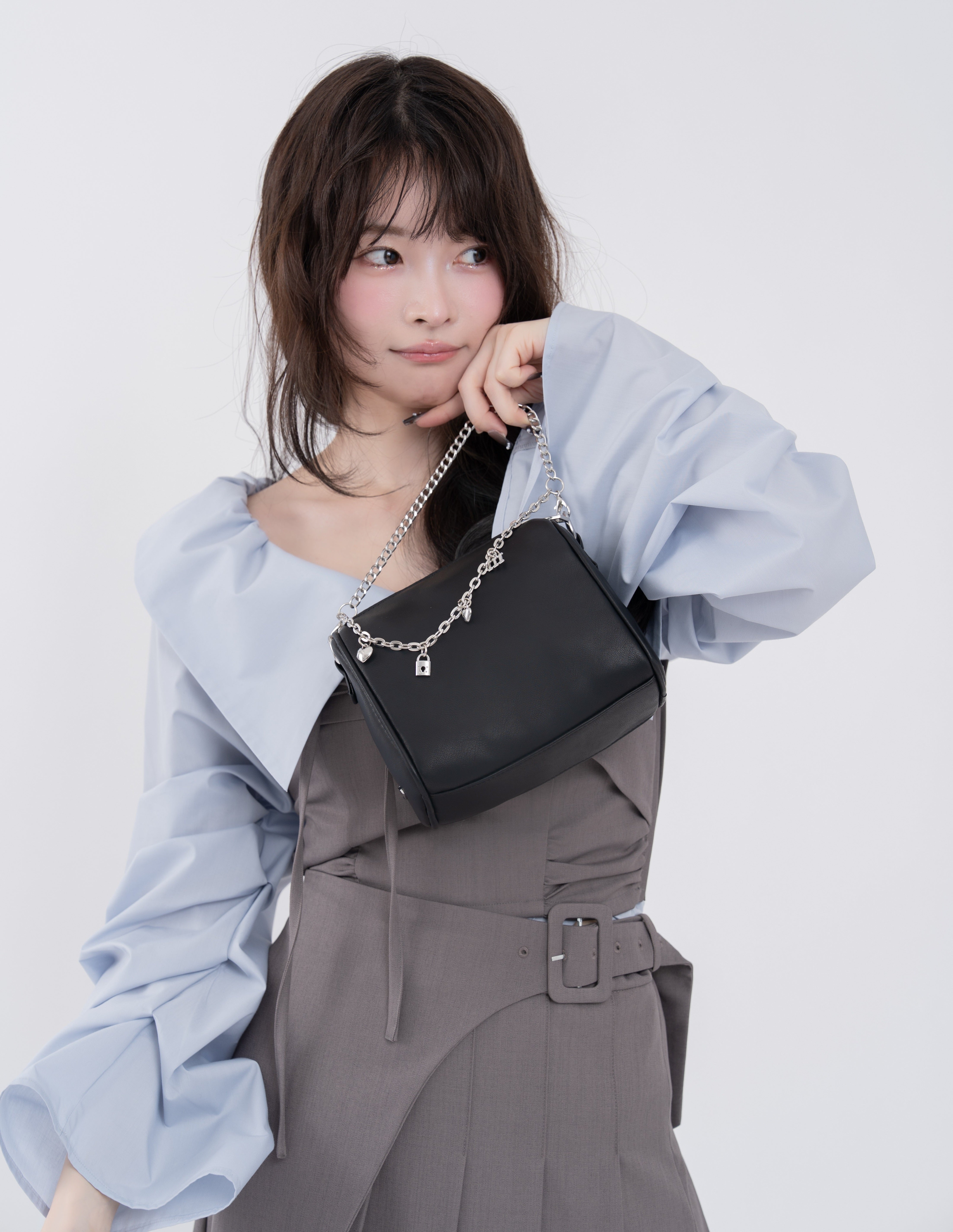 2wayオフショルギャザースリーブブラウス