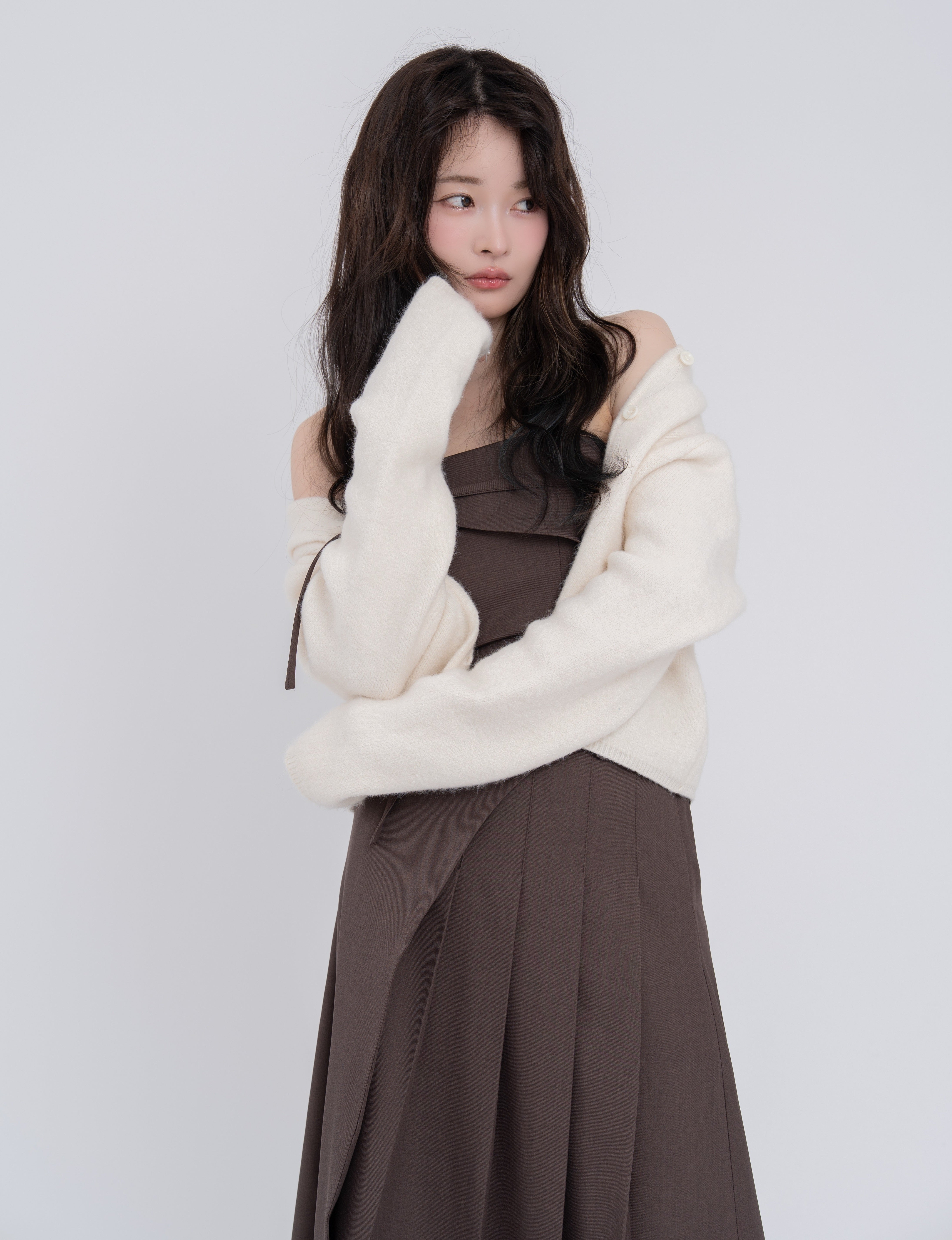 ビスチェプリーツスカートセットアップ