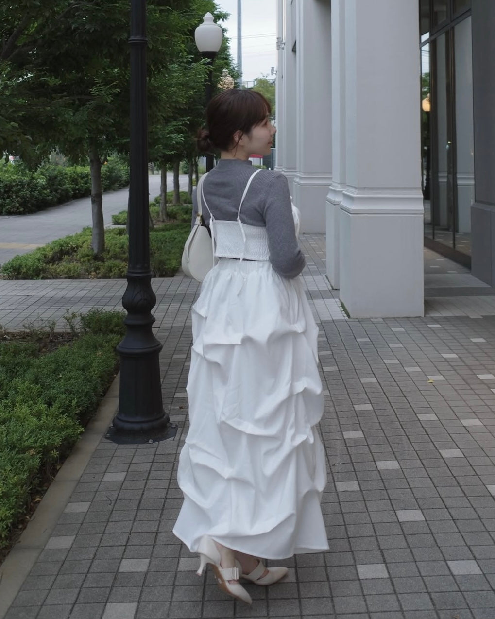 リボンビスチェタックスカートセットアップ｜MELLOWNEON (メロウネオン