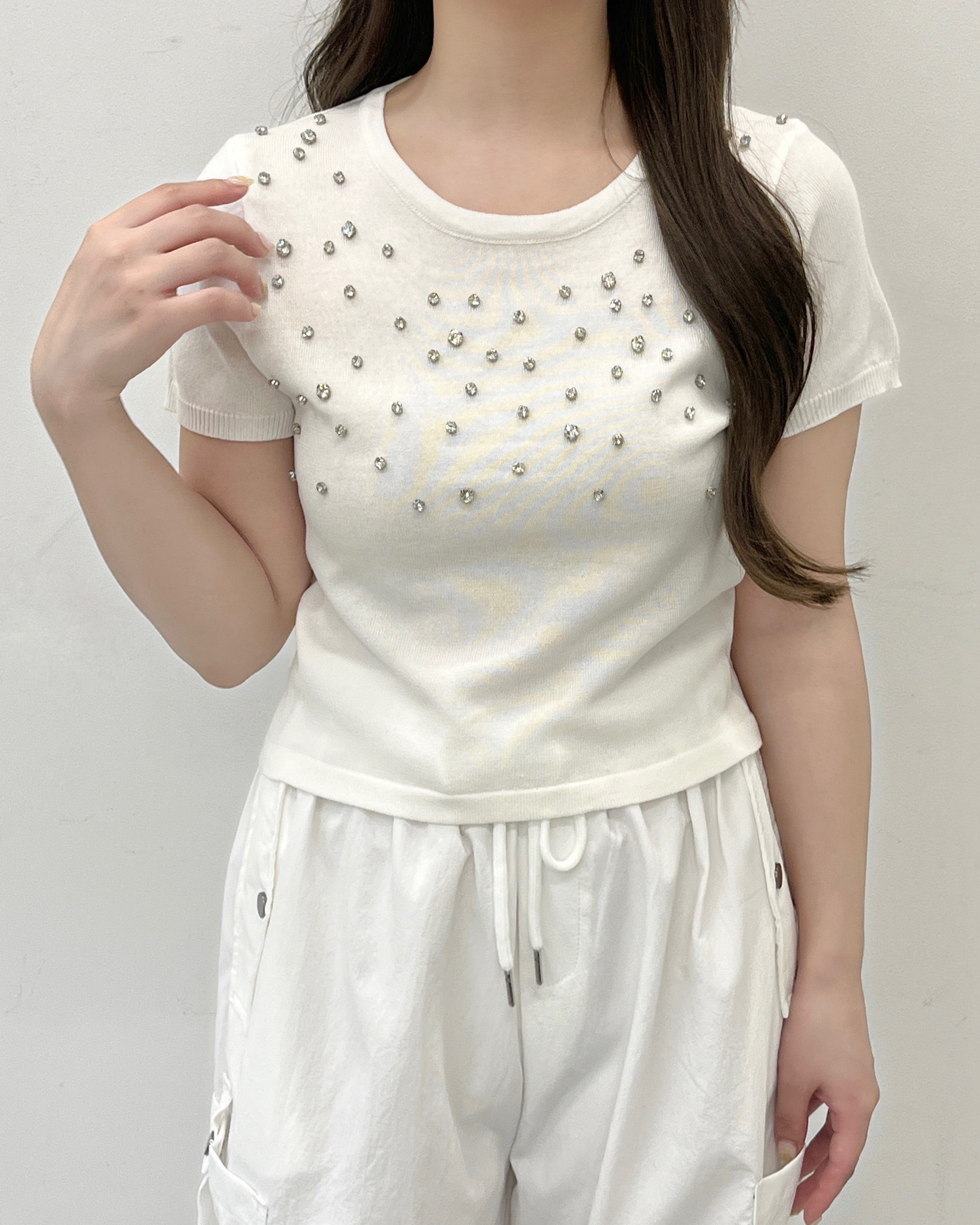 ビジュークロップドＴシャツ