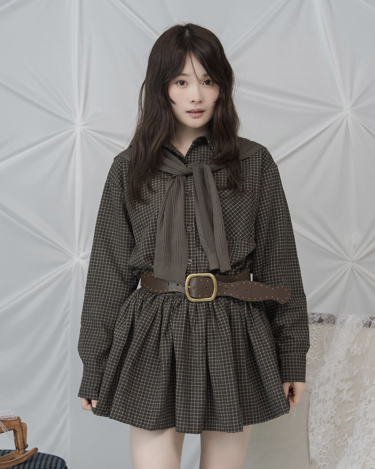 model:162cm/カーキ