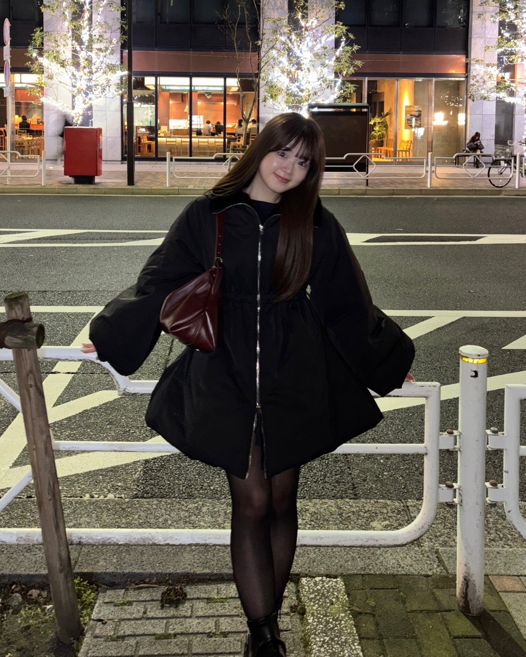 3wayドロスト中綿ダウンコート