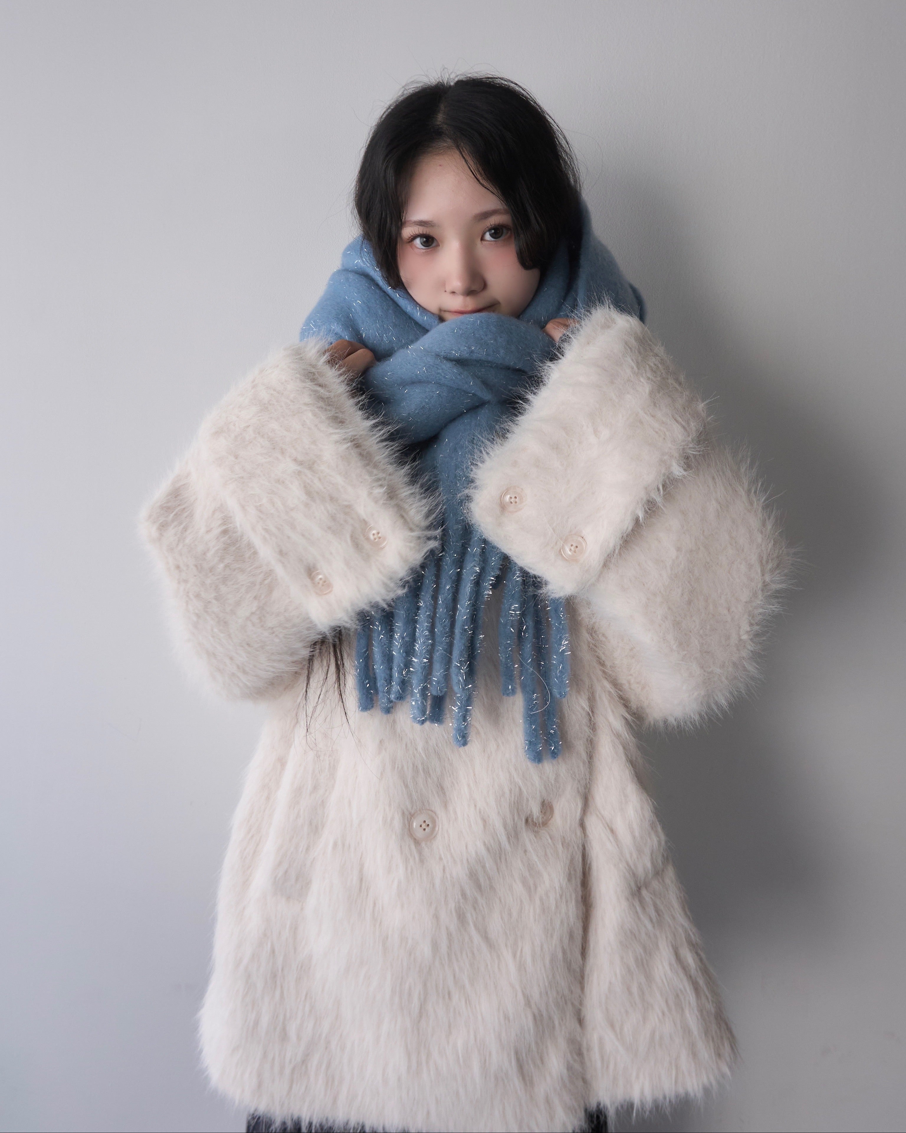 12月下旬お届け予約】グリッターラメボリュームマフラー｜MELLOWNEON