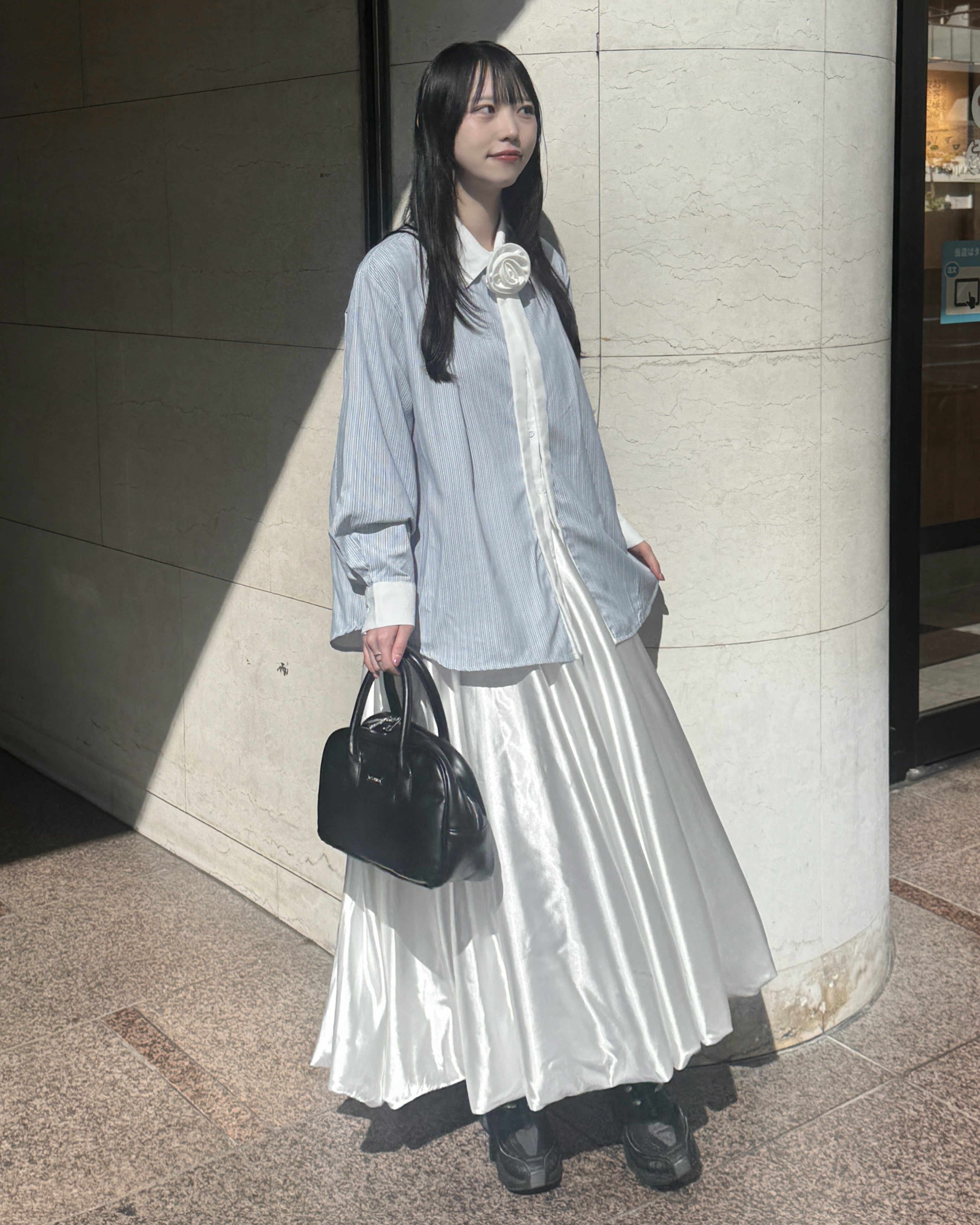 条纹杆衬衫