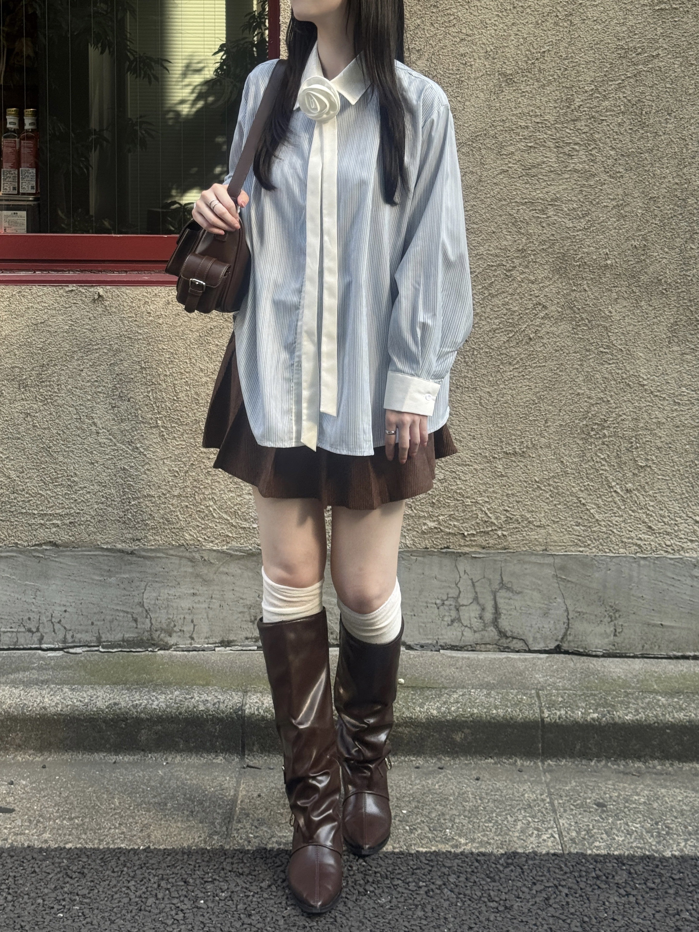 条纹杆衬衫