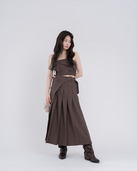 ビスチェプリーツスカートセットアップ